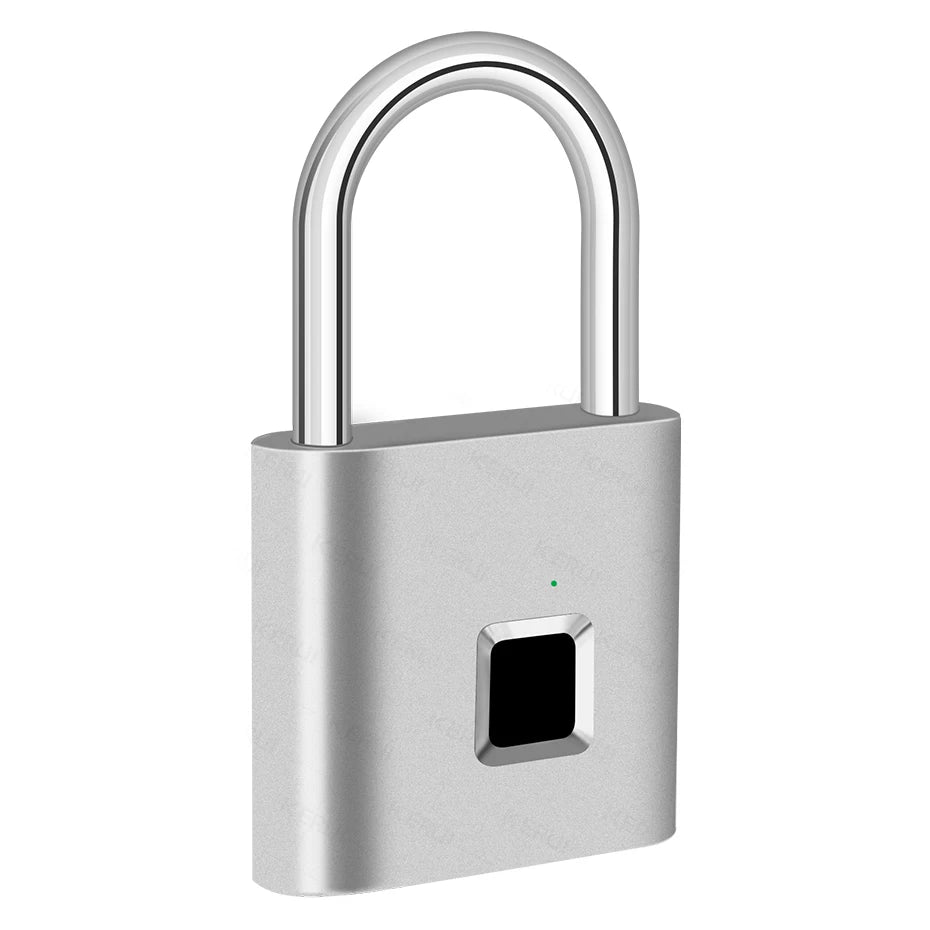 KERUI Smart Fingerprint Padlock Waterproof Zinc Alloy Biometric Padlocks With Built-in Rechargeable Battery Door Lock