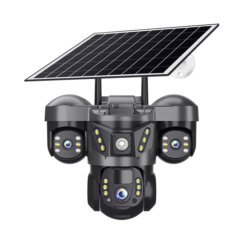 V380 Pro 4G Security Camera Outdoor Solar Camera PIR Human Detection Solar CCTV Waterproof Night Vision HD Surveillance PTZ