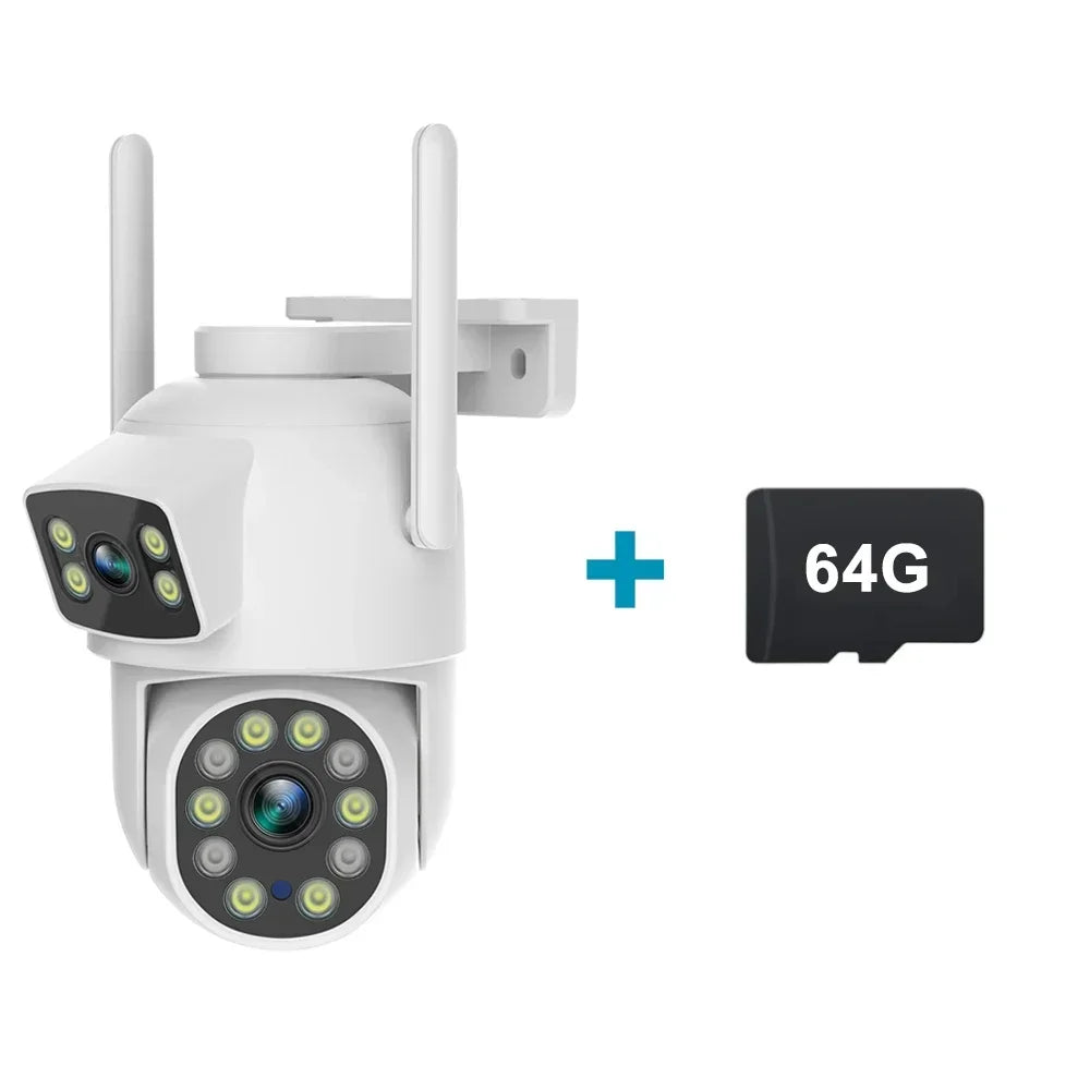 O-Kam Pro 6MP PTZ Security Camera Outdoor WiFi Dual Screen Two-Way Audio 10X Digital Zoom, Human Detection, IP66