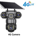 V380 Pro 4G Security Camera Outdoor Solar Camera PIR Human Detection Solar CCTV Waterproof Night Vision HD Surveillance PTZ
