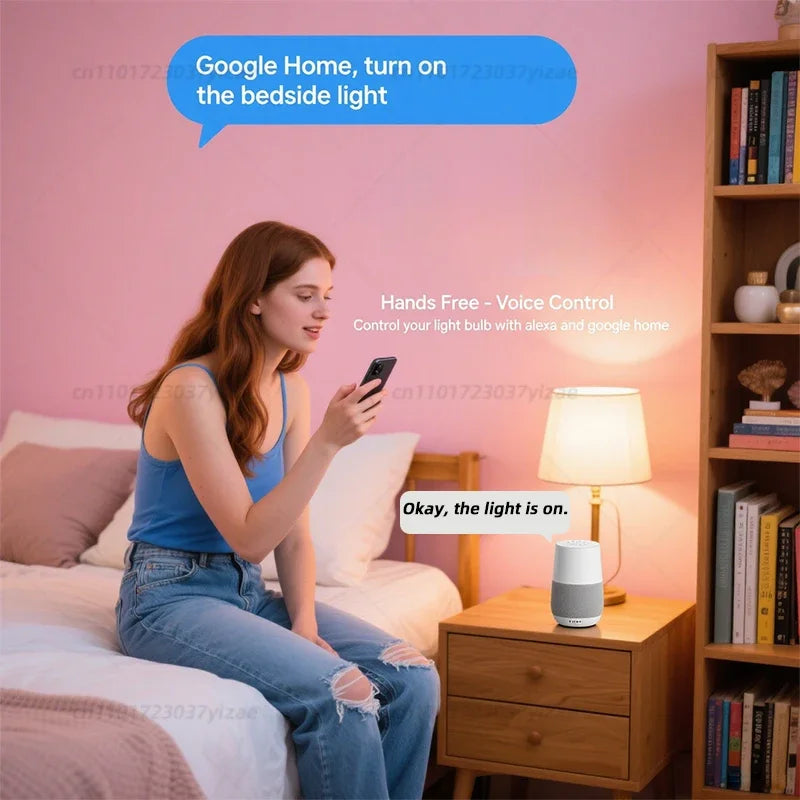 Bulb Candle Smart Lamp E14 TUYA WiFi Bluetooth Dimmable RGB Light 220V Tuya APP Group Control Smart Life For Home Room Decoratio