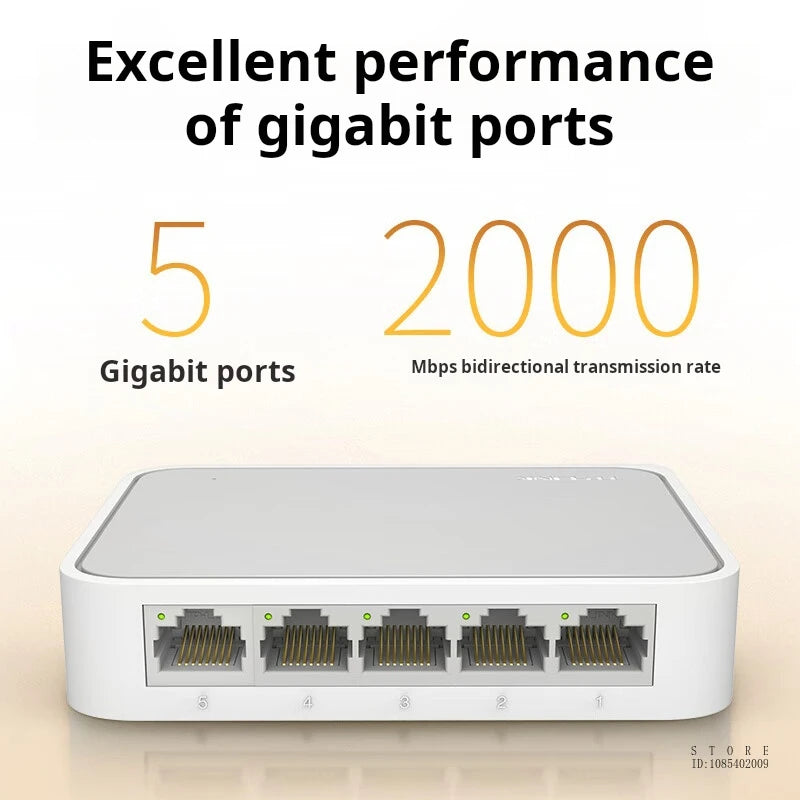 TP-LINK 5-port 1000mps RJ45 Gigabit Switch Home Network Switch Mini Plug and Play TL-SG1005+