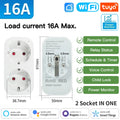TNCE Tuya Smart Plug WiFi/Zigbee3.0 Smart Socket EU 16A/20A Power Monitor Timing Voice Control Function Works With Alexa