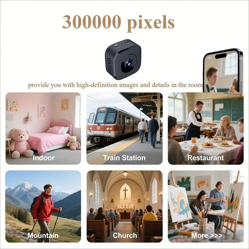 New Smart Wireless Security Camera Pro 4K Ultra HD WiFi Surveillance with 2 Way Audio Motion Detection Infrared Night Vision Cam