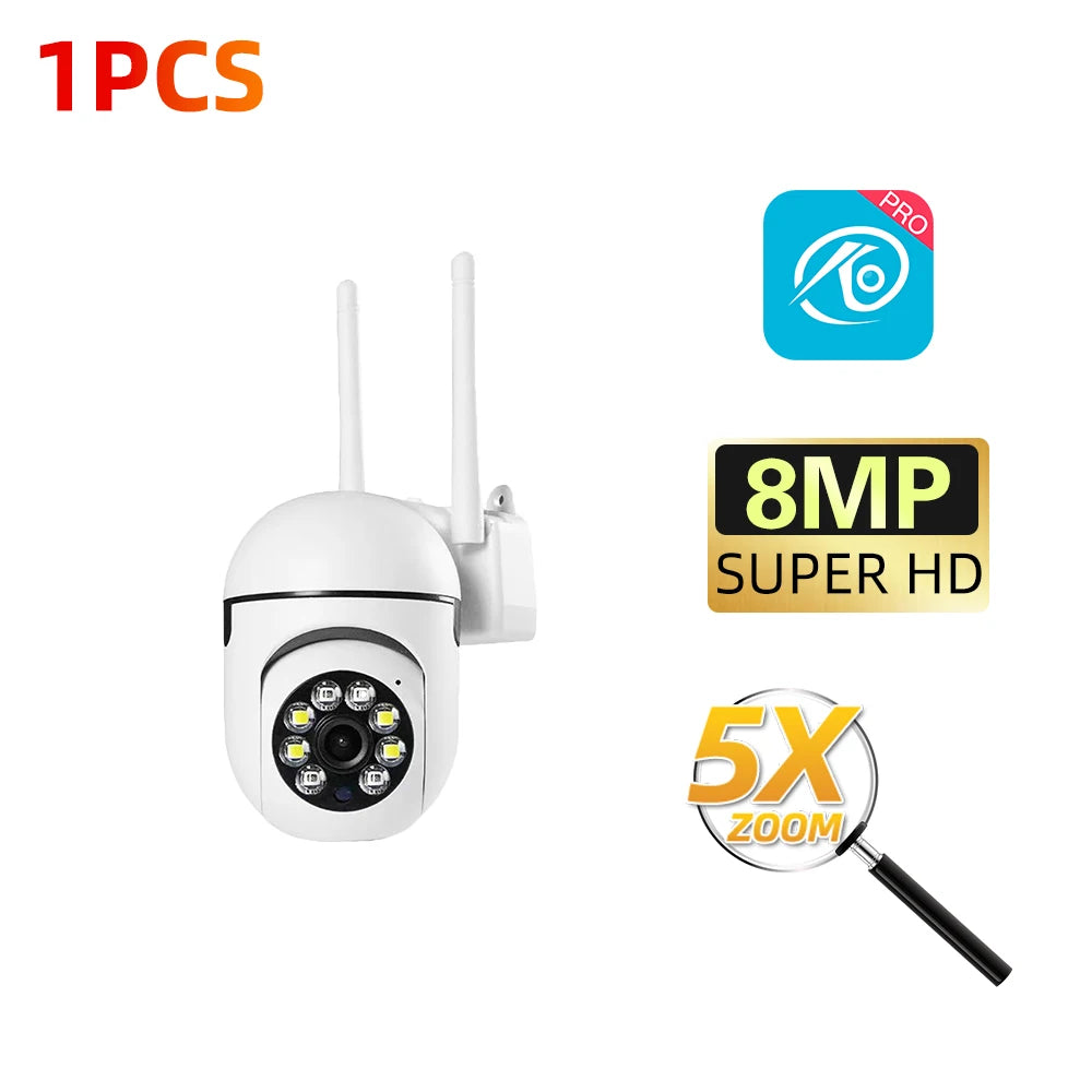 2.4G 8MP Cameras Wifi Video Surveillance IP Indoor Security Protection Monitor 5.0X Zoom Home Wireless Track Alarm O-Kam pro