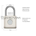 Portable Smart Fingerprint Lock USB Electronic Safety Locks Keyless Luggage Bag Padlock Fingerprint Unlock Fingerprint